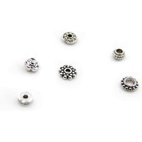 Silver metal spacer beads kit, 300pcs assorted tibetan styles, Hypoallergenic nickel free findings jewelry making
