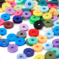 3600 assorted clay beads, Jewelry bracelet making set DIY, 24 colors box, Colorful heishi beads kit