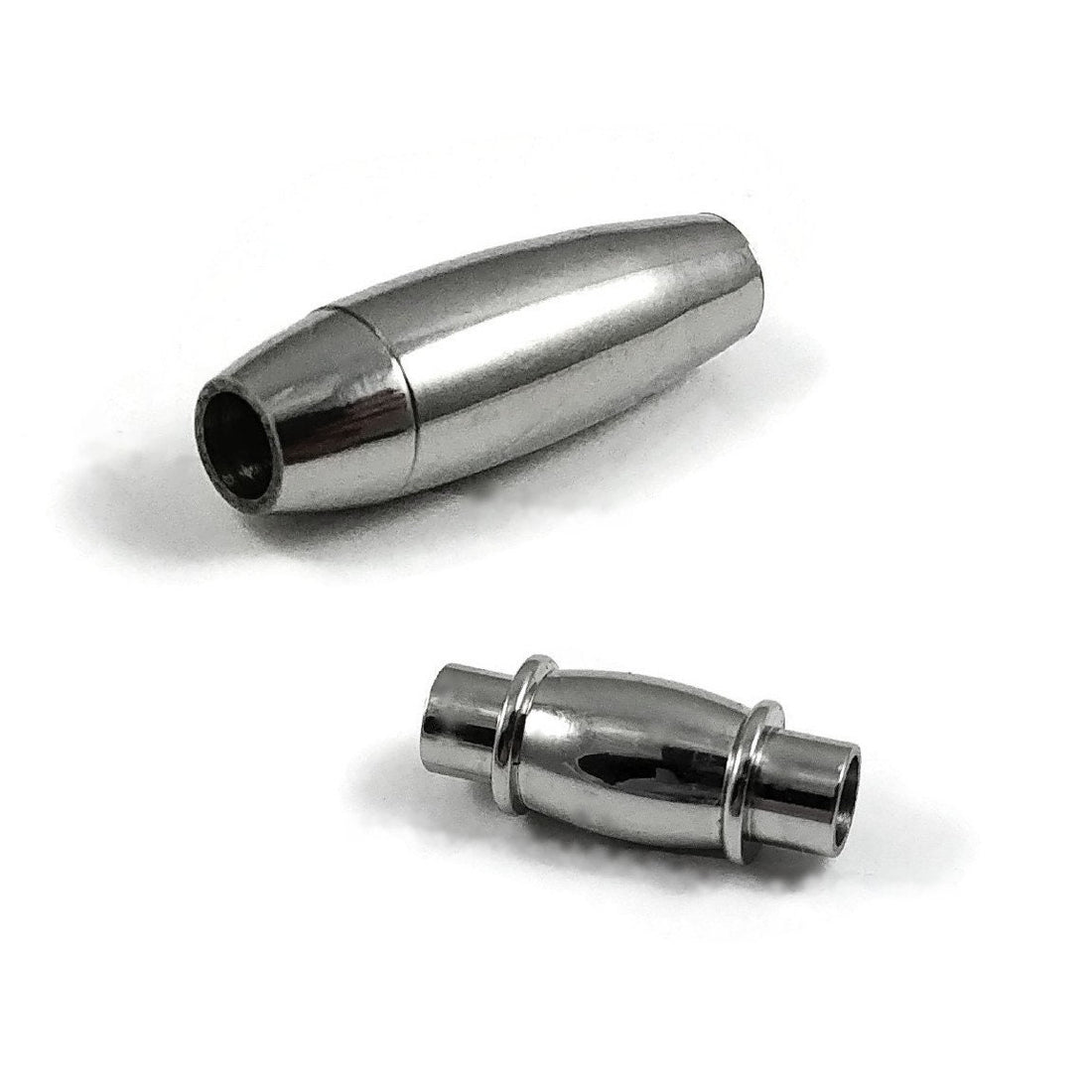 Stainless steel magnetic clasps, Fits 3mm, Jewelry making cord ends, Bracelet and necklace findings