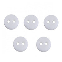 6mm black plastic buttons, Small resin sewing buttons, 25 tiny craft buttons