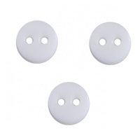 6mm black plastic buttons, Small resin sewing buttons, 25 tiny craft buttons