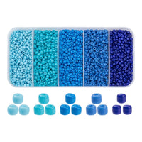 1900 assorted seed beads, 3mm glass mixed beads kit, Jewelry making set