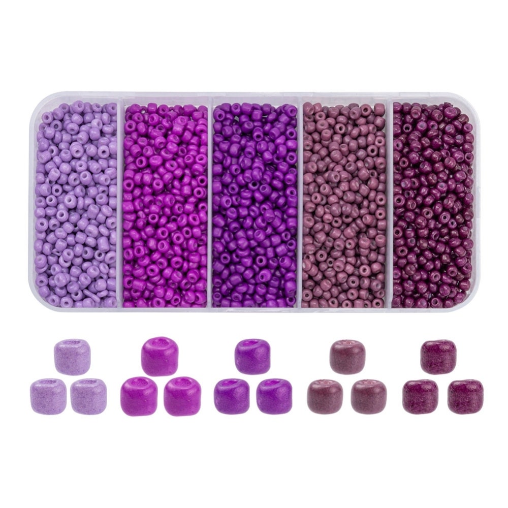 1900 assorted seed beads, 3mm glass mixed beads kit, Jewelry making set