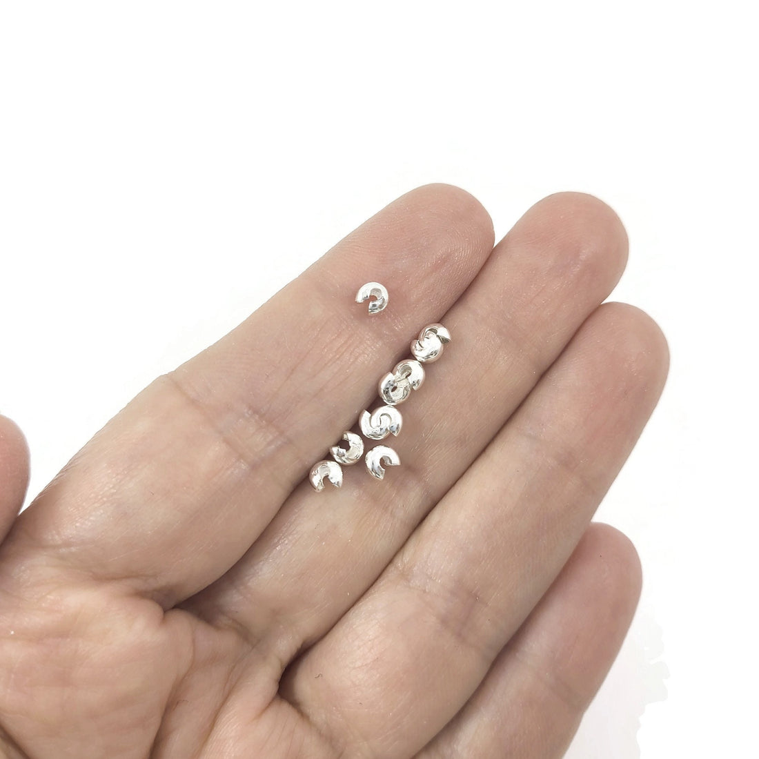 Crimp cover bead kit - Nickel, lead, and cadmium free - Hypoallergenic jewelry making findings - Cord ends