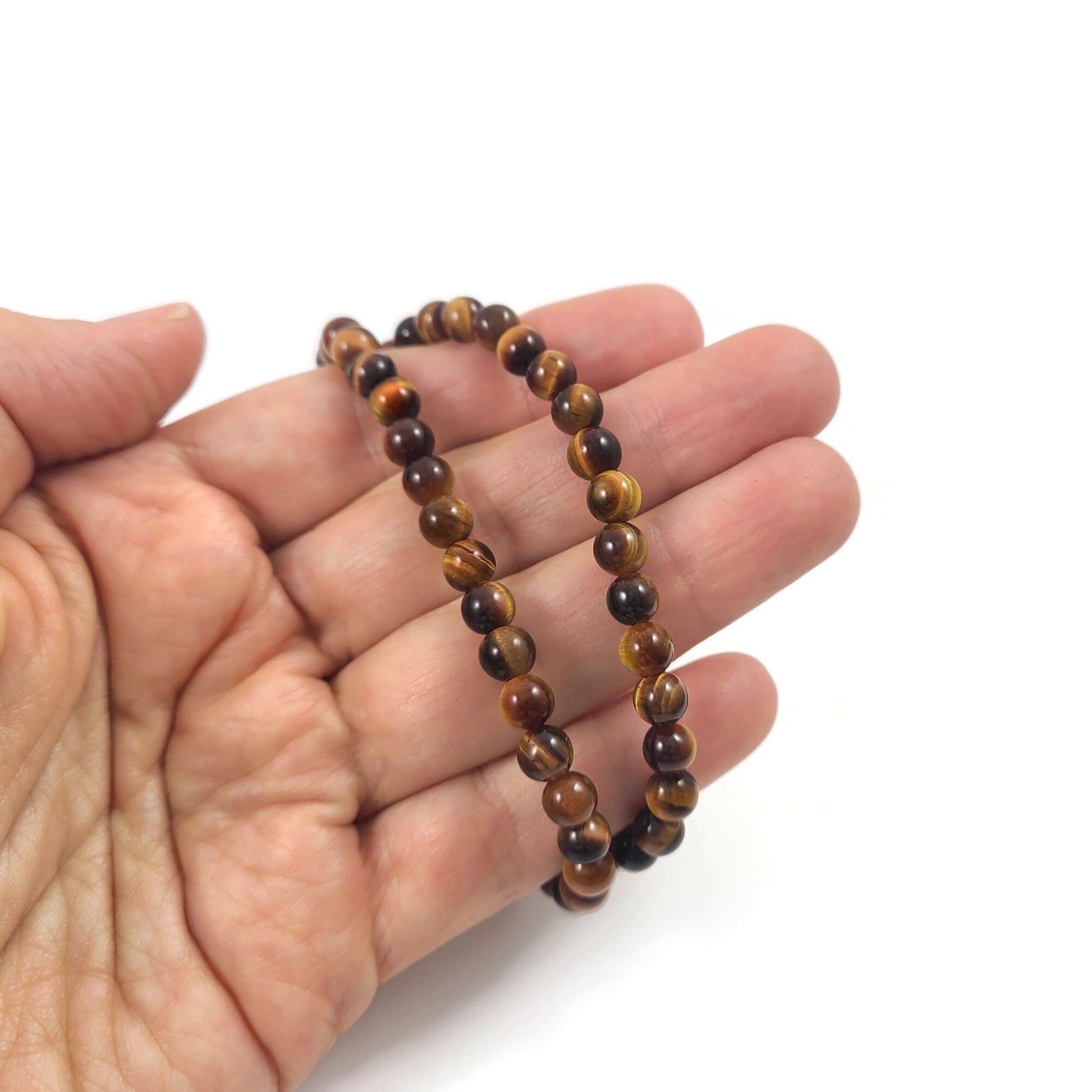 Tiger Eye Beads, 2mm 3mm 4mm 6mm 8mm, Natural round gemstone for jewelry making