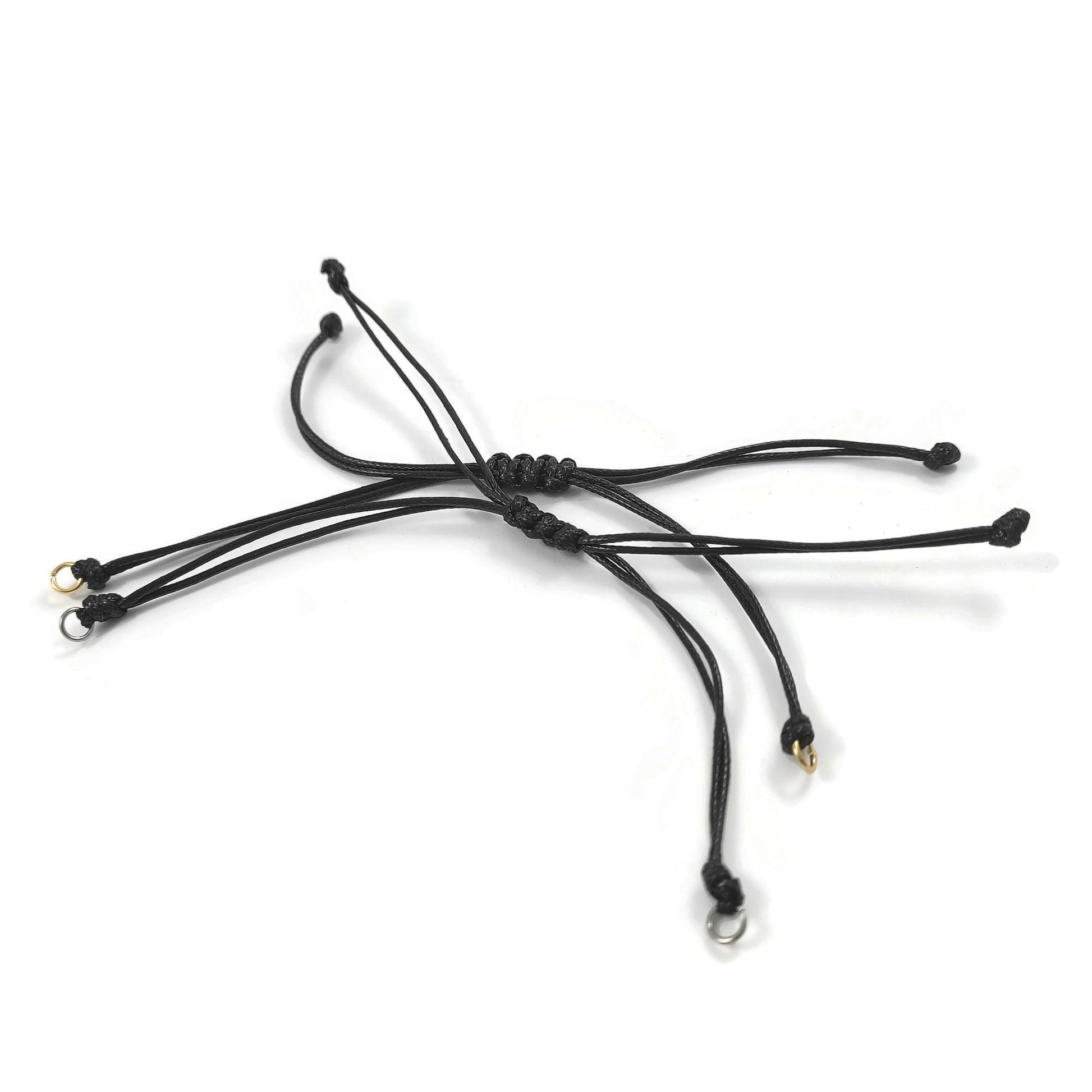 Adjustable waxed cord for bracelet making, Bulk lot, Hypoallergenic jewelry finding supplies