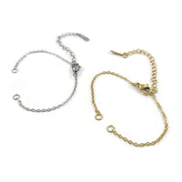 Dainty cable chain for bracelet making, Stainless steel, Bulk lot, Hypoallergenic jewelry finding supplies