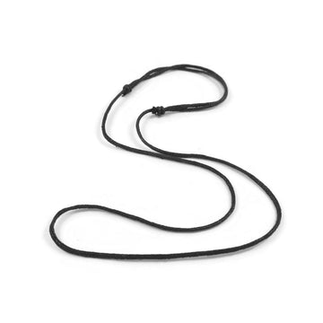 Adjustable cord necklace, Black waxed cotton string, 1mm, 2mm, Jewelry making bulk supplies