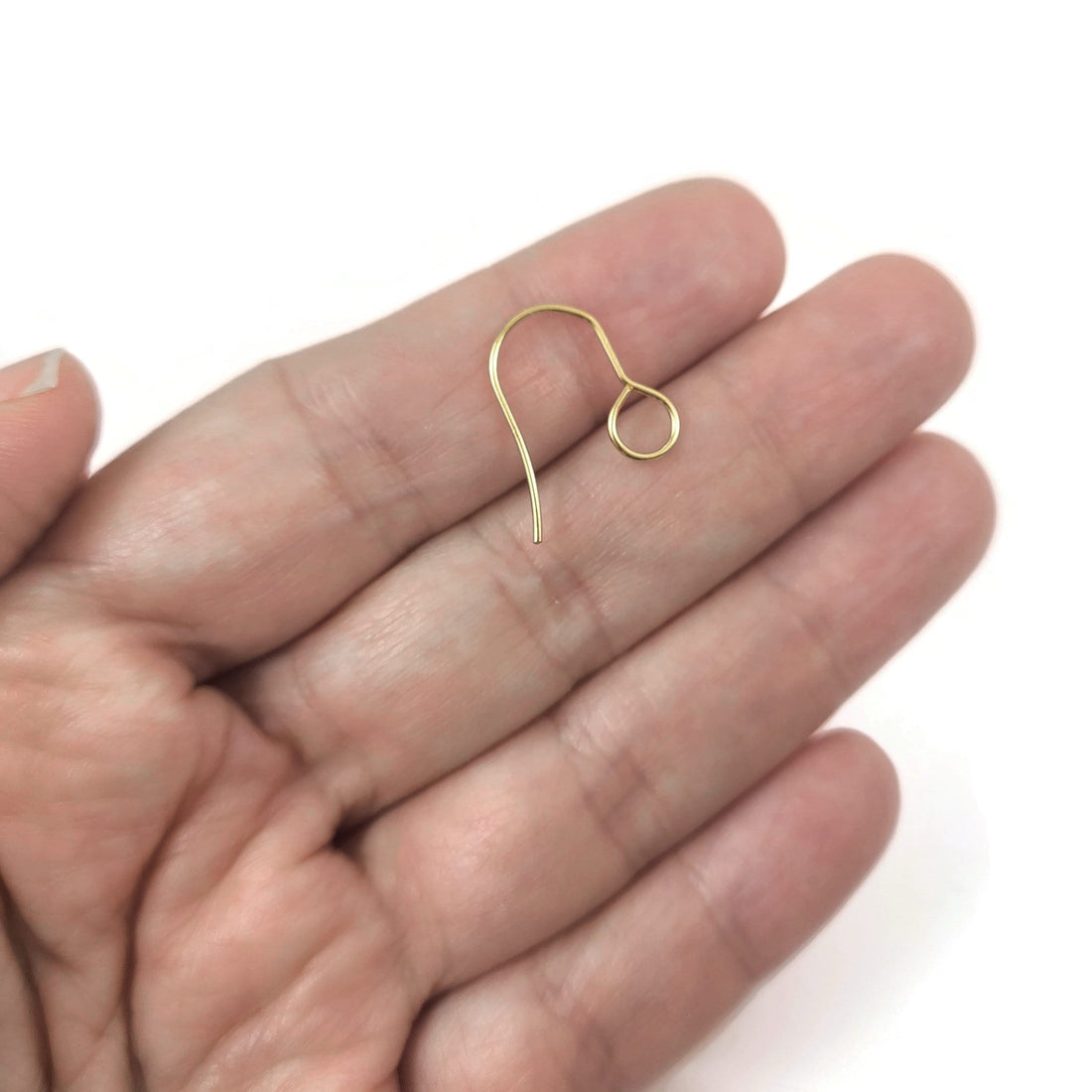 Big hole loop ear wire, Hypoallergenic stainless steel earring hooks, Jewelry making findings