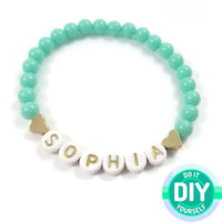 40 opaque aqua spacer beads, 6mm plastic beads for jewelry making, Turquoise round beads