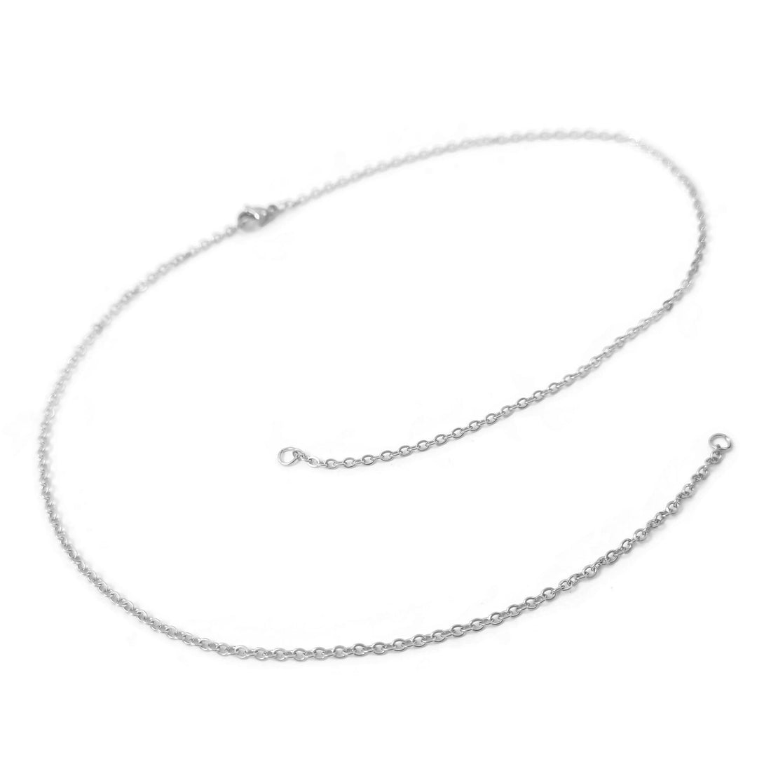 Stainless steel separated chain for link, Bulk lot jewelry necklace supplies, Silver, Gold plated