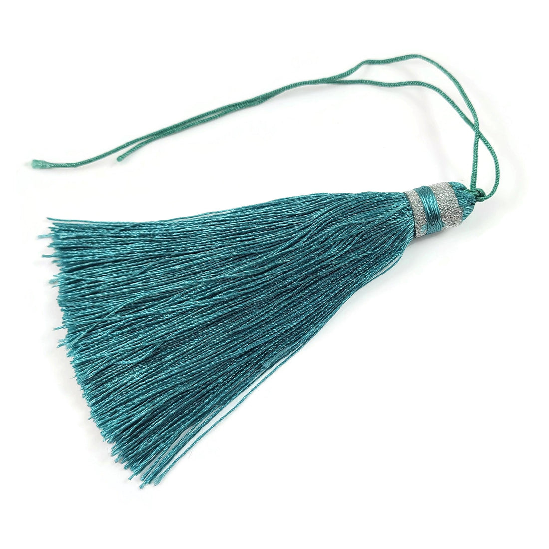 Extra big tassel, Aqua, Pink, Boho decor DIY, 3.75 inches