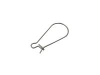 50 Surgical steel kidney earring hooks