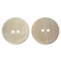 Bouton de bois brut de 20, 30, 35 ou 40mm - ensemble de 2 boutons en bois naturel