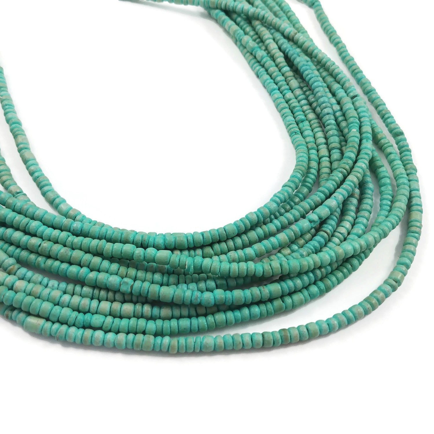 Tiny colorful coconut beads, 3mm wooden seed beads